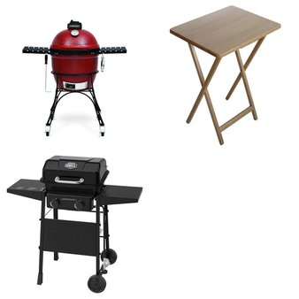 Pallet – 3 Pcs – Grills & Outdoor Cooking – Open Box Customer Returns – Kamado Joe, Expert Grill, Mainstay’s