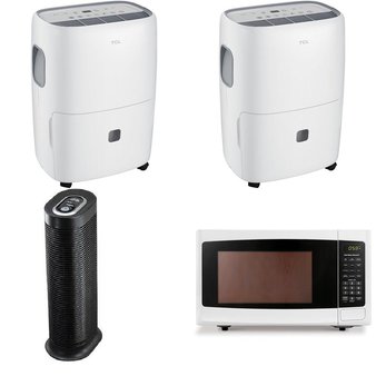 Pallet – 11 Pcs – Microwaves – Customer Returns – TCL, Hamilton Beach, Honeywell, Sunbeam