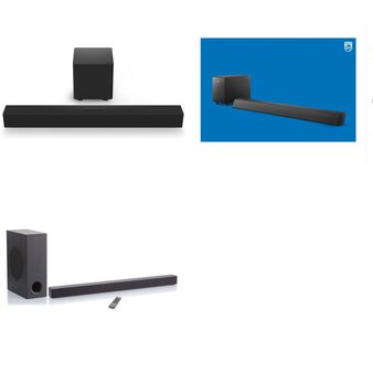 Pallet – 26 Pcs – Speakers – Customer Returns – onn., Philips, VIZIO