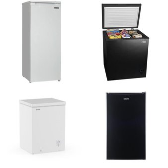 Pallet – 5 Pcs – Freezers, Refrigerators – Customer Returns – Galanz, HISENSE, Thomson, Arctic King