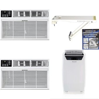 3 Pallets – 32 Pcs – Air Conditioners – New Damaged Box, Open Box Like New, Like New – WHIRLPOOL, LG, Keystone, Honeywell