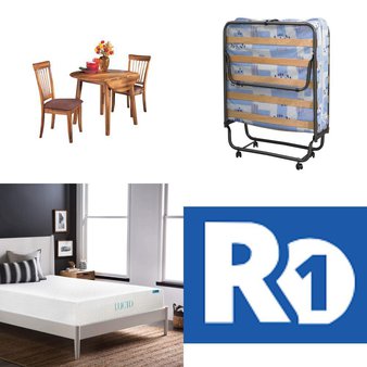 Pallet – 5 Pcs – Dining Room & Kitchen, Mattresses, Rugs & Mats, Bedroom – Mixed Conditions – Signature Design by Ashley, LUCID, Unmanifested Home, Window, and Rugs, Linon Home