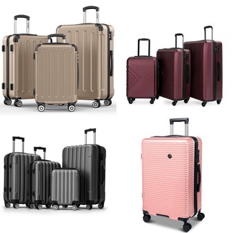 Pallet – 8 Pcs – Luggage, Unsorted – Customer Returns – Zimtown, Sunbee, Travelhouse, JZRSuitcase