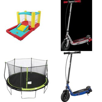 Pallet – 14 Pcs – Powered, Trampolines, Outdoor Play, Game Room – Customer Returns – Razor Power Core, Razor, Jetson, Bounce Pro