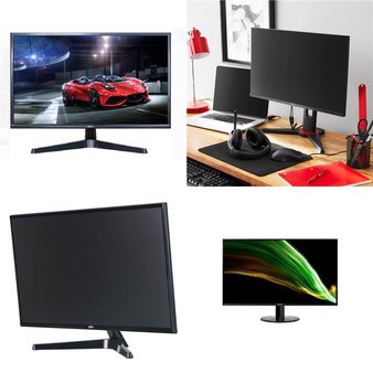 1 Pallets – 31 Pcs – Monitors – Customer Returns – Onn, ACER