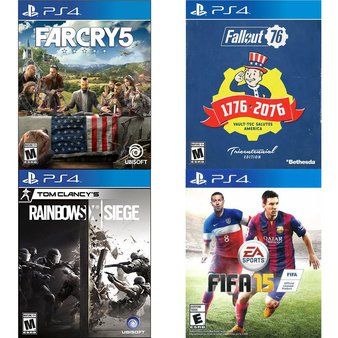 23 Pcs – Sony Video Games – New, Used, Like New – Far Cry 5 Standard Edition (PlayStation 4), Tom Clancy Rainbow Six Siege (PS4), FIFA 15 – PlayStation 4, Fifa 17 : PS3