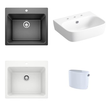 Pallet – 20 Pcs – Hardware, Kitchen & Bath Fixtures – Customer Returns – Kohler, TOTO USA, Blanco, ProFlo