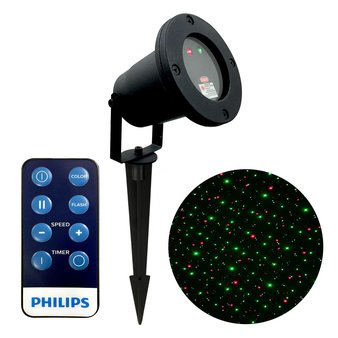30 Pcs – Philips 1ct Christmas Laser Projector Dot Patterns Red/Green Remote – New, Open Box Like New, Like New, Used – Retail Ready