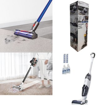 Pallet – 13 Pcs – Vacuums – Damaged / Missing Parts / Tested NOT WORKING – Hoover, Bissell, Dyson, Tineco