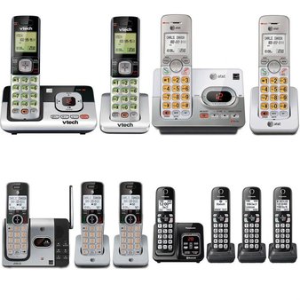 28 Pcs – Cordless Home Phones – Refurbished (GRADE C) – VTECH, AT&T, Panasonic, AT & T