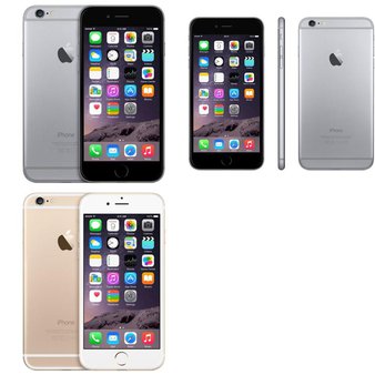 5 Pcs – Refurbished Apple iPhone 6 (GRADE B – Unlocked – Mixed Packaging) – Models: MGCK2LL/A, MG5Y2LL/A, MG5W2LL/A – Smartphones