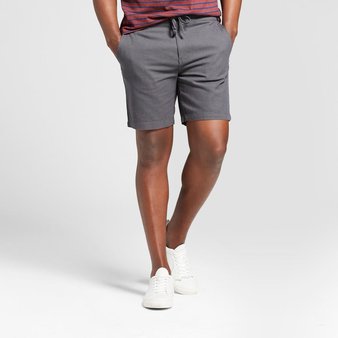 100 Pcs – Goodfellow & Co Men’s 8″ Flat Front Drawstring Fashion Shorts -Railroad Gray M – New – Retail Ready