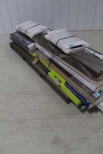 Pallet – 98 Pcs – Hardware – Customer Returns – SimpleSolutions, GBI Tile & Stone, Style Selections, Pergo MAX