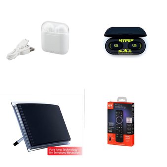 Pallet – 284 Pcs – In Ear Headphones, Lamps, Parts & Accessories, Portable Speakers, Powered – Customer Returns – Onn, Blackweb, One For All, Sony