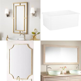 Pallet – 15 Pcs – Decor, Hardware, Lighting & Light Fixtures, Kitchen & Bath Fixtures – Open Box Like New – Signature Hardware
