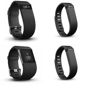 15 Pcs – Refurbished Fitbit Activity & Sleep Trackers (GRADE A) – Models: FB401BKCAN, FB405BKS, FB401BK, Fitbit FB501BKS