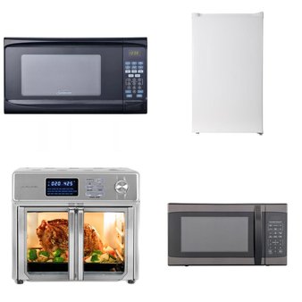 Pallet – 15 Pcs – Microwaves, Bar Refrigerators & Water Coolers, Freezers – Customer Returns – Sunbeam, Hamilton Beach, Arctic King, Kalorik