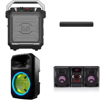 Pallet – 19 Pcs – Portable Speakers, Speakers – Customer Returns – Onn, Monster