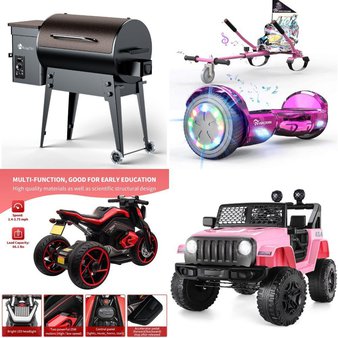 Pallet – 4 Pcs – Vehicles, Grills & Outdoor Cooking, Powered – Customer Returns – Track 7, Funcid, KingChii, EVERCROSS