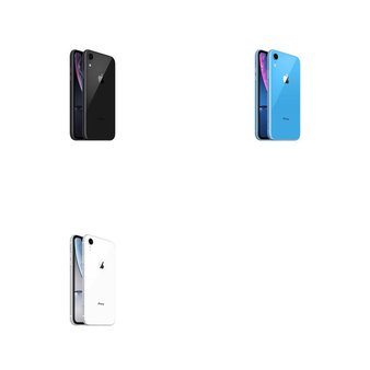 5 Pcs – Apple iPhone XR (Unlocked) – Brand New – Models: MRYR2LL/A – TF, MRYT2LL/A – TF, MRYX2LL/A – TF