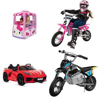 Flash Sale! 3 Pallets – 37 Pcs – Vehicles, Trains & RC, Vehicles, Water Guns & Foam Blasters, Action Figures – Untested Customer Returns – New Bright, Adventure Force, Razor, Huffy