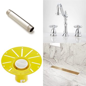 Flash Sale! Pallet – 67 Pcs – Kitchen & Bath Fixtures, Hardware, Unsorted, Bath – Open Box Like New – Signature Hardware