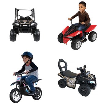 Pallet – 4 Pcs – Vehicles, Outdoor Sports – Customer Returns – Realtree, Adventure Force, Razor