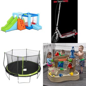 Pallet – 10 Pcs – Powered, Outdoor Play, Trampolines, Outdoor Sports – Customer Returns – Razor, Bounce Pro, Step2, Sportspower