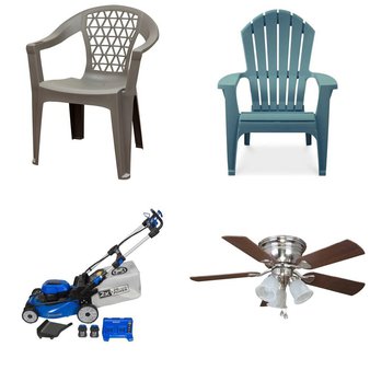 Manifested 2 Pallets – 26 Pcs – Lighting & Light Fixtures, Dining Room & Kitchen, Mowers, Unsorted – Home Improvement (Lowe’s) – Untouched Customer Returns