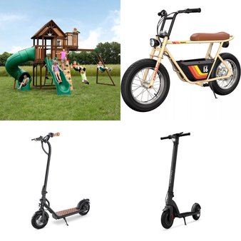 6 Pallets – 125 Pcs – Powered, Vehicles, Trains & RC, Outdoor Play, Trampolines – Customer Returns – Jetson, New Bright, Razor, Razor Power Core