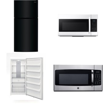 4 Pcs – Microwaves – Like New – Frigidaire, WHIRLPOOL, GE