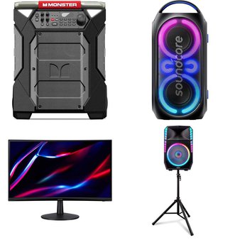 Pallet – 28 Pcs – Portable Speakers, Speakers – Damaged / Missing Parts / Tested NOT WORKING – Monster, ION Total, ION Audio, Ion
