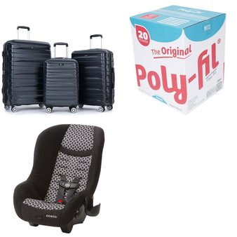 CLEARANCE! Pallet – 7 Pcs – Arts & Crafts, Car Seats, Luggage – Overstock – Fairfield