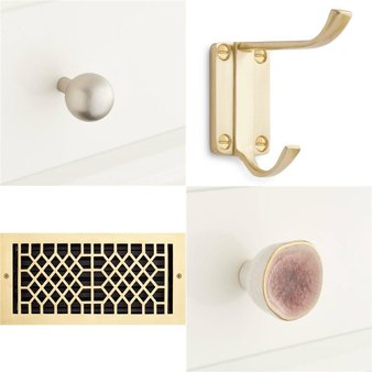 DAILY DEAL! Pallet – 206 Pcs – Hardware, Unsorted, Bath, Storage & Organization – Customer Returns – Signature Hardware, Clipperton