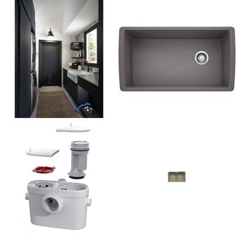 Pallet – 17 Pcs – Kitchen & Bath Fixtures, Hardware – Customer Returns – Kohler, ProFlo, ELKAY, Blanco