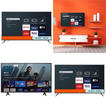 1 Pallet – 9 Pcs – TVs – Tested Not Working (Cracked Display) – onn., TCL, Samsung, RCA