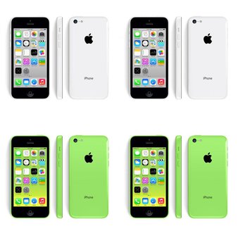 20 Pcs – Refurbished Apple iPhone 5C (GRADE A – Unlocked – Original Box) – Models: MGF02LL/A, MGFE2LL/A, MGFA2LL/A, MGFG2LL/A – Smartphones