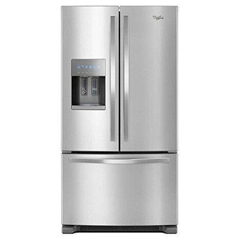 Lowes – Pallet – Whirlpool WRF555SDFZ 25 Cu. Ft Stainless Steel French Door Refrigerator – New Damaged Box (Scratch & Dent)