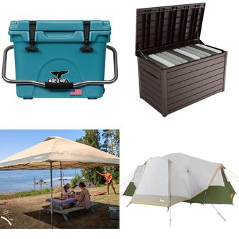 Pallet – 13 Pcs – Camping & Hiking, Patio & Outdoor Lighting / Decor, Patio – Customer Returns – Coleman, Keter, Orca, Slumberjack