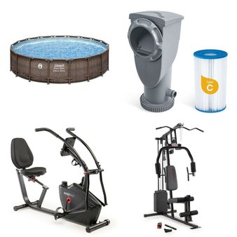 6 Pallets – 36 Pcs – Camping & Hiking, Pools & Water Fun, Exercise & Fitness – Untested Customer Returns – Walmart