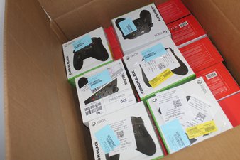 1 Parcel Box – 16 Pcs – Gaming Controllers and Accessories – Untested Customer Returns – Microsoft, DREAMGEAR – Walmart