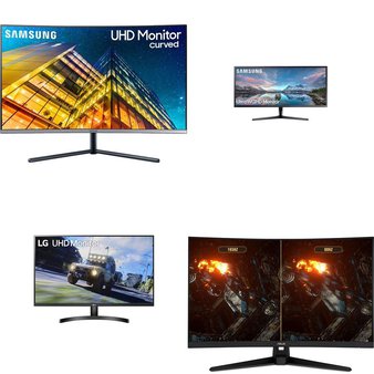 Pallet – 21 Pcs – Monitors – Damaged / Missing Parts / Tested NOT WORKING – LG, ACER, Samsung, Asus