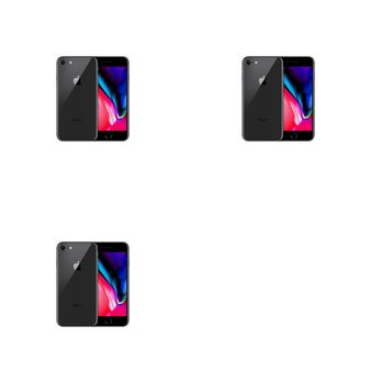 5 Pcs – Apple iPhone 8 – Refurbished (GRADE C – Unlocked) – Models: 3D032LL/A, MQ6V2LL/A, MQ6K2LL/A – TF