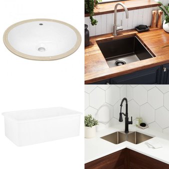 Pallet – 15 Pcs – Hardware, Kitchen & Bath Fixtures, Unsorted, Storage & Organization – Open Box Like New – Signature Hardware