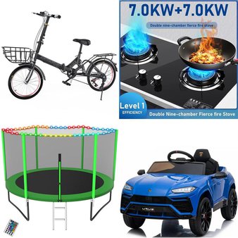 Pallet – 15 Pcs – Exercise & Fitness, Unsorted, Outdoor Play, Cycling & Bicycles – Customer Returns – QFTIME, MaxKare, Upgo, YORIN