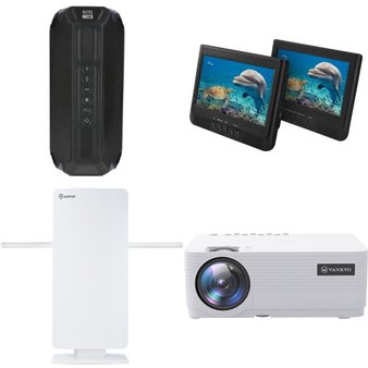 Pallet – 38 Pcs – DVD & Blu-ray Players, Speakers, Accessories, Portable Speakers – Customer Returns – Philips, Onn, Altec Lansing, Govee