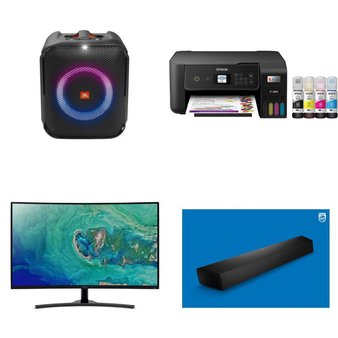 Pallet – 22 Pcs – Speakers, All-In-One – Open Box Customer Returns – Philips, HP, Canon, Onn
