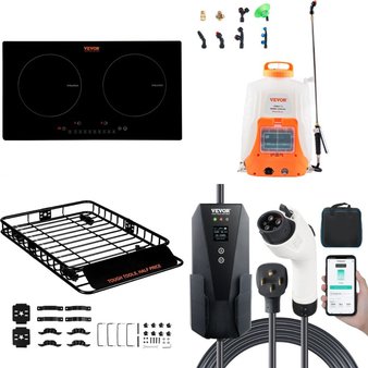 Pallet – 28 Pcs – Unsorted, Automotive Accessories, Power – Open Box Customer Returns – BENTISM, VEVOR, QRInnovations, Belle Chemical