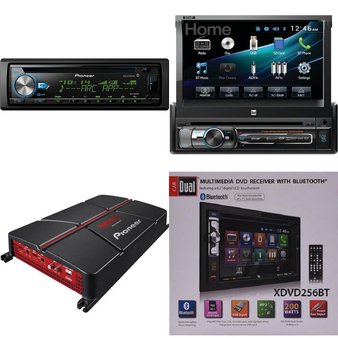 Pallet – 173 Pcs – Car Stereos, Amps & Speakers – Customer Returns – Pioneer, Dual, Kenwood, Sony