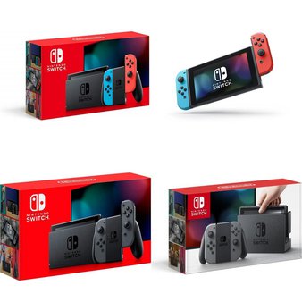 6 Pcs – Nintendo Switch Consoles – Refurbished (GRADE A, GRADE B) – Models: HAD S KABAA USZ, HADSKAAAA, HAC-001, HACSKAAAA – Video Game Consoles